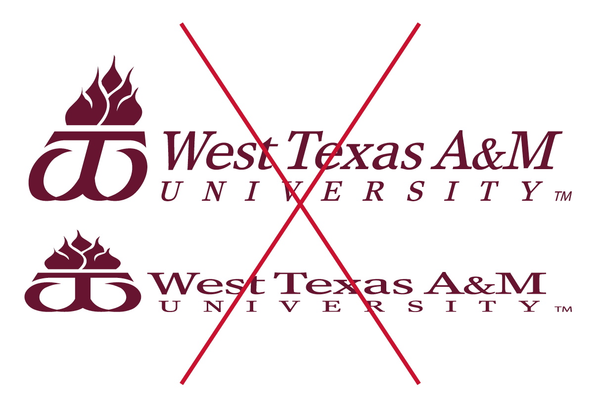 distorted logo example
